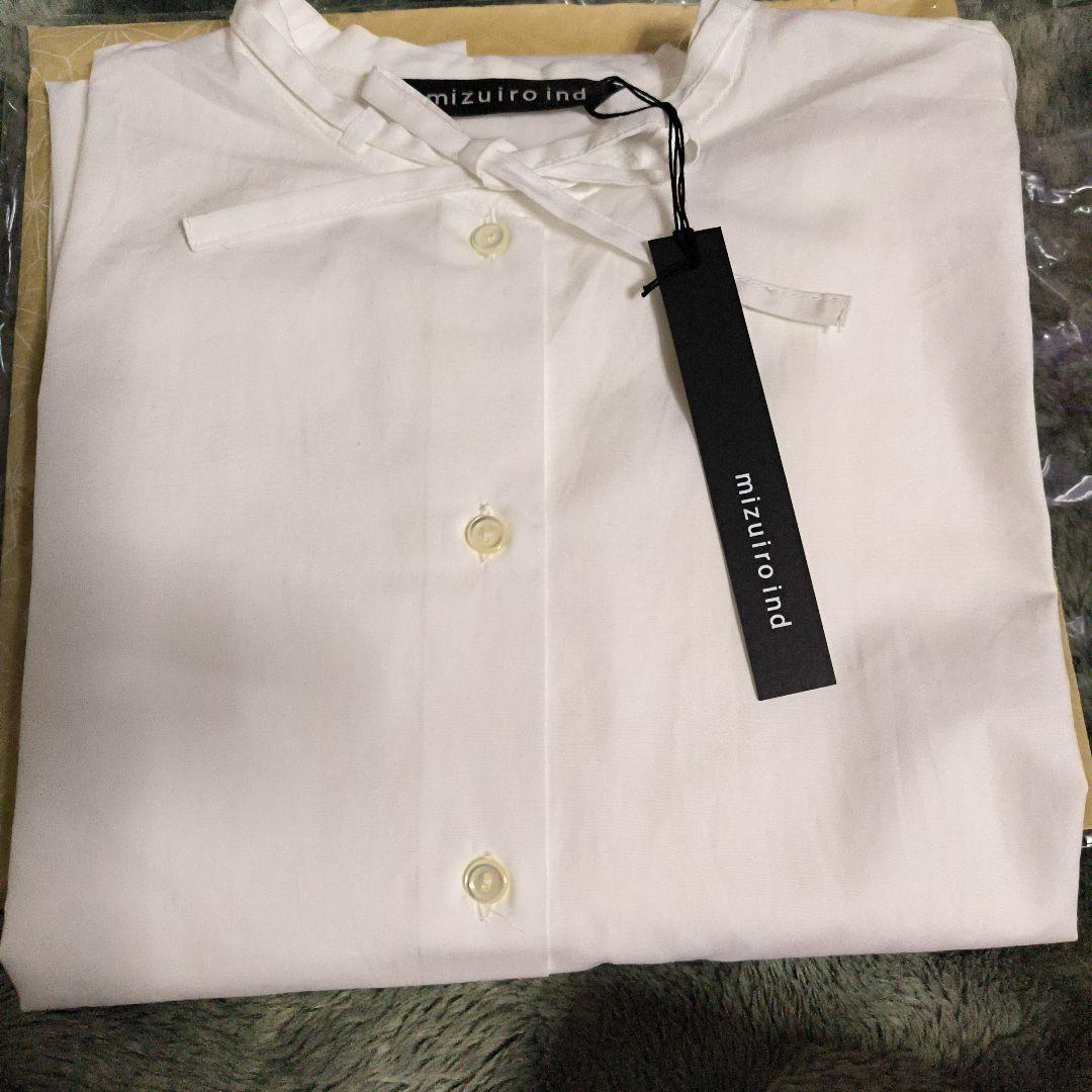 mizuiro ind ホワイト 長袖シャツ
