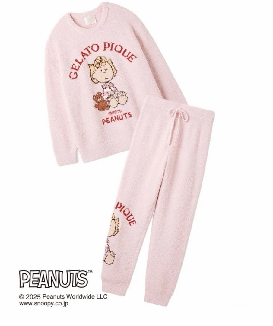 ジェラピケ オリジナルアート ジャガードプルオーバー＆ロングパンツセット