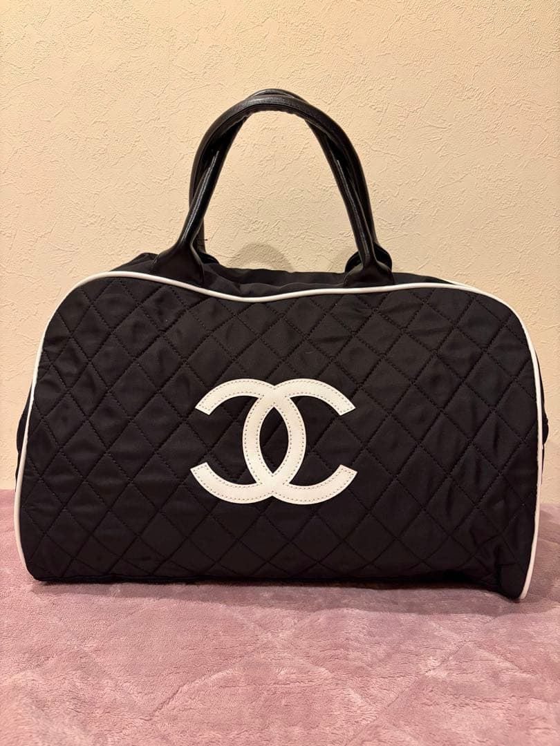 シャネル CHANELノベルティボストンバッグ 黒