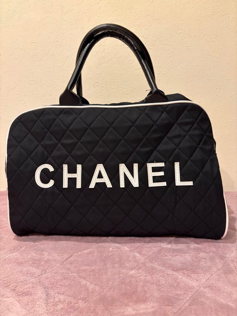 シャネル CHANELノベルティボストンバッグ 黒