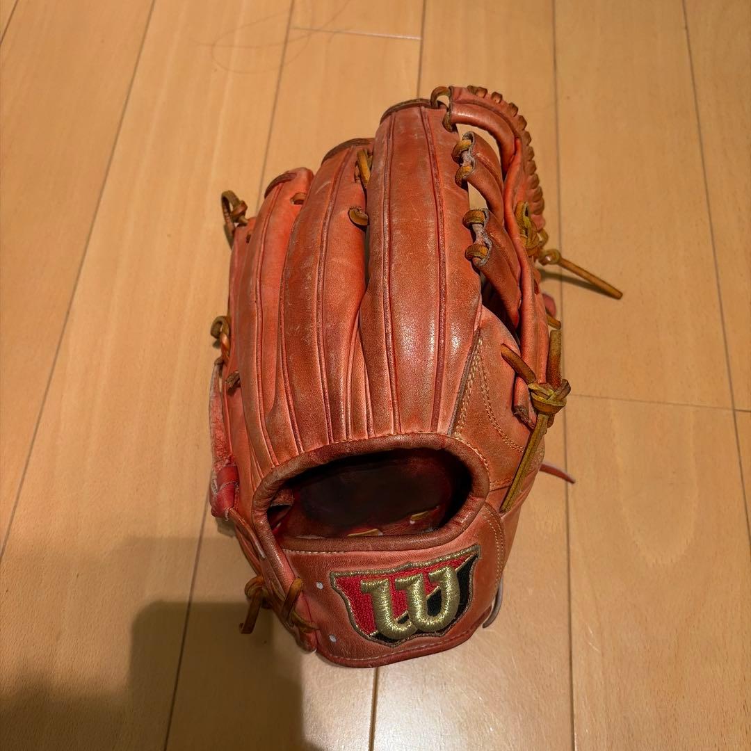 Wilson 硬式グローブ オレンジ　外野用