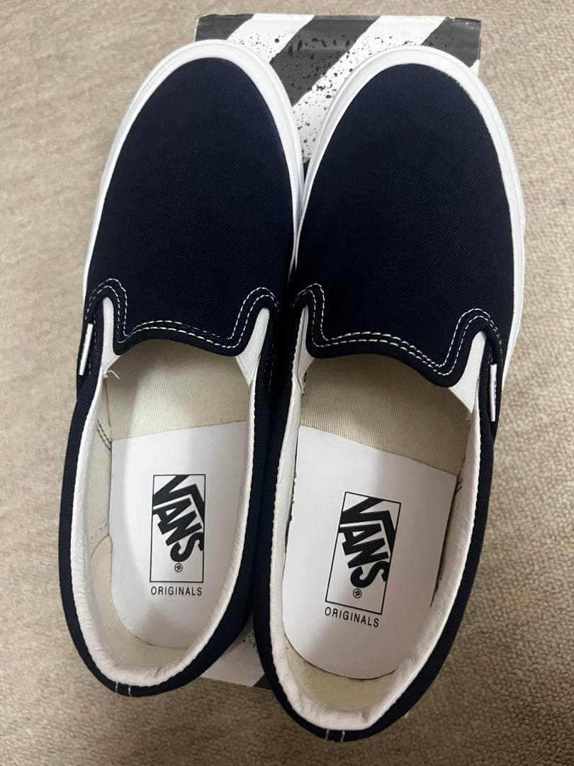 VANS VAULT OG SLIP-ON LX ネイビー 26.5cm