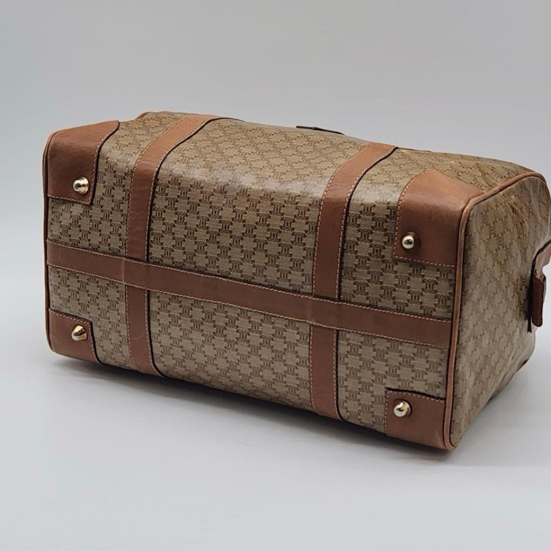 セリーヌ　マカダム柄　PVC ハンド　ボストンバッグ　 e369