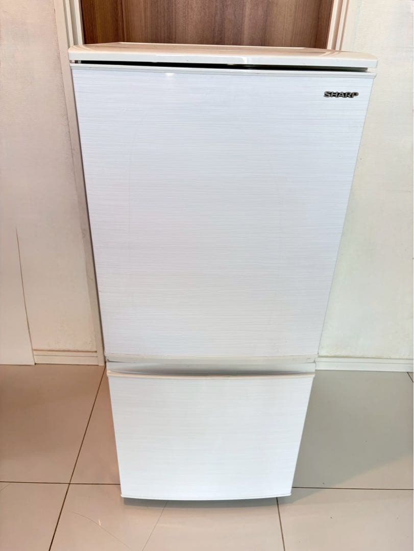 ジャンク シャープ 冷蔵庫幅48.0cm 137L 2ドア SJ-D14E-W