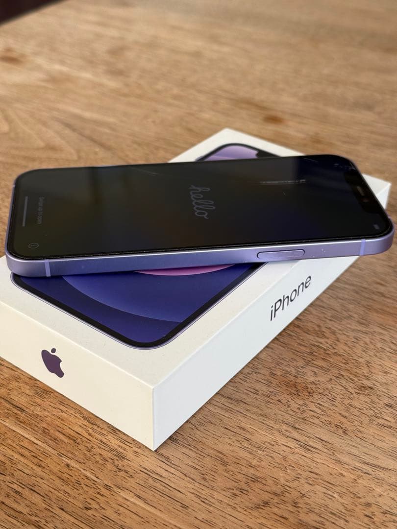 【美品】iPhone12 64GB パープル 付属品完備