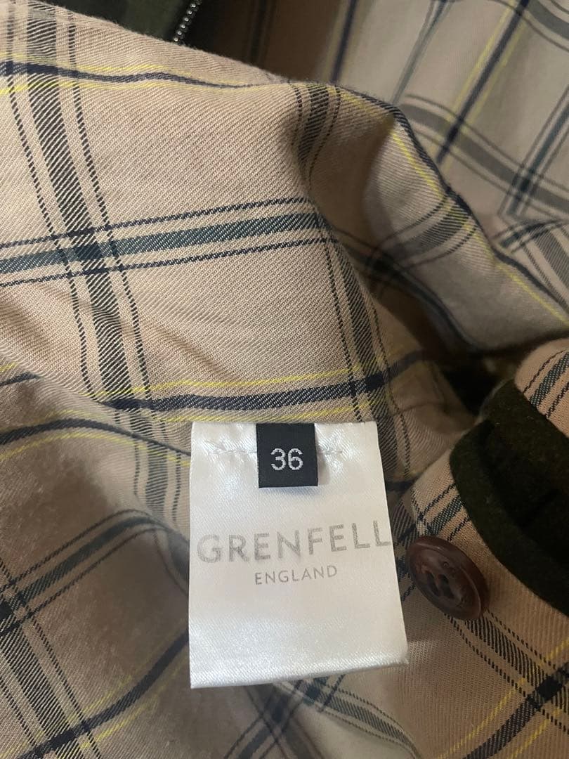 【最終値下】GRENFELLグレンフェルGOLFER 36ウール オリーブ英国製
