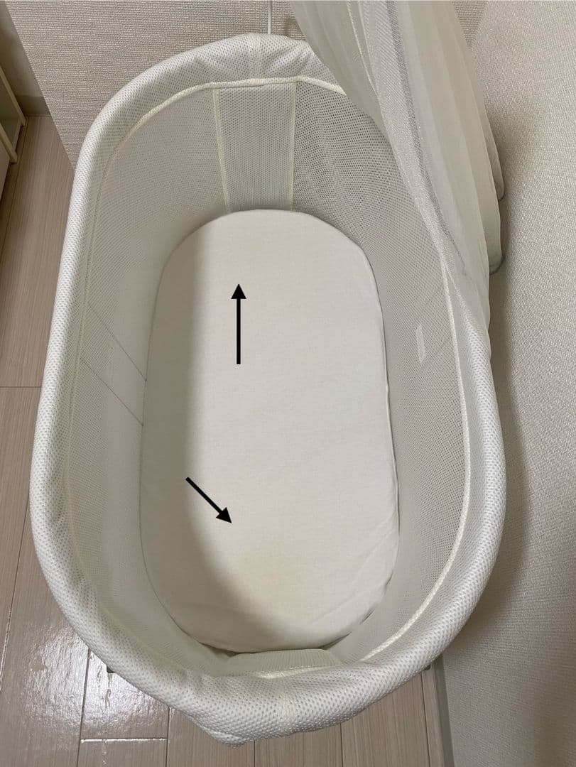 ベビービョルン クレードル キャノピー付き ベビーベッド