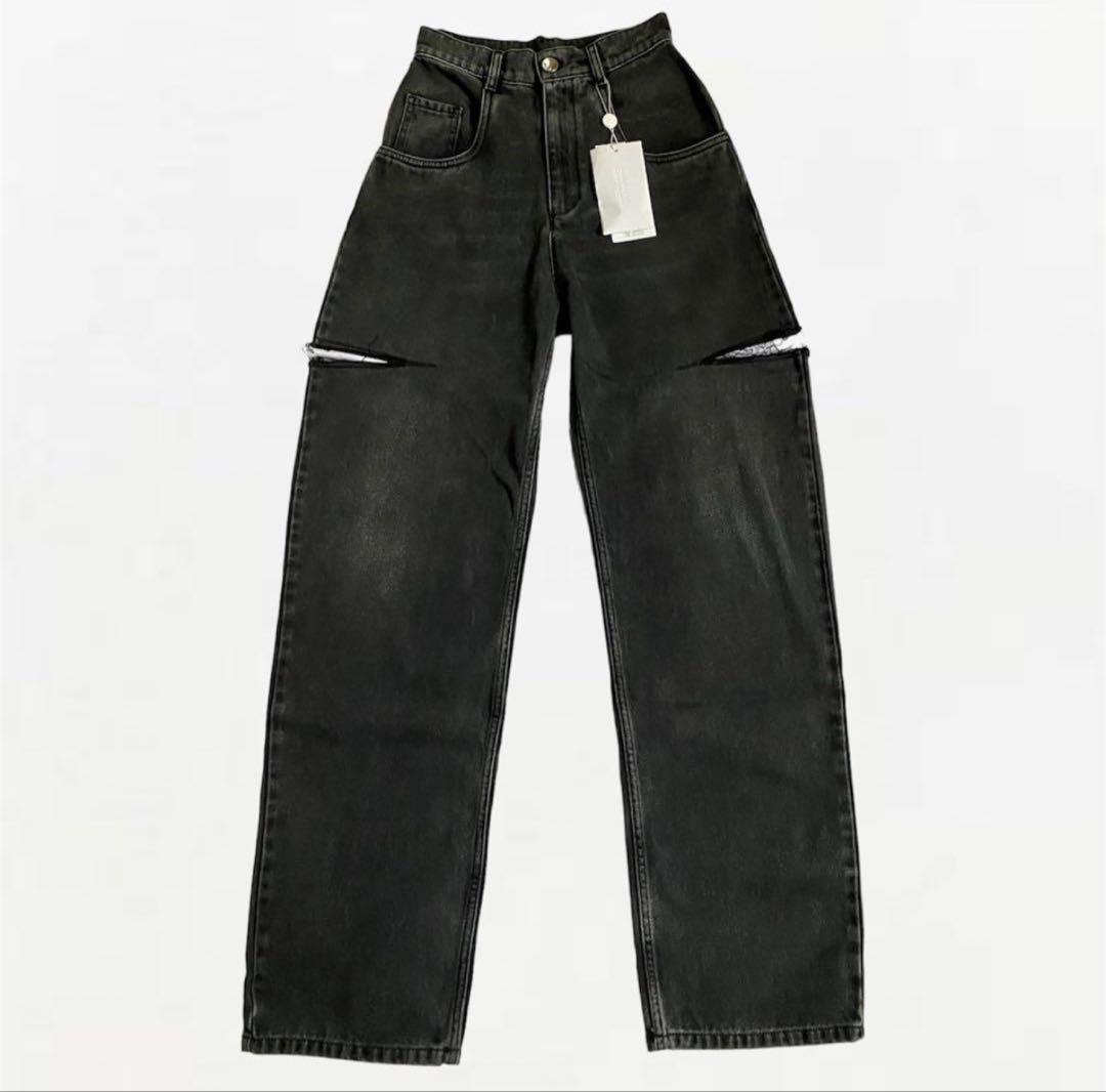 美品MAISONMARGIELAメゾンマルジェラ カットアウト デニムパンツ44