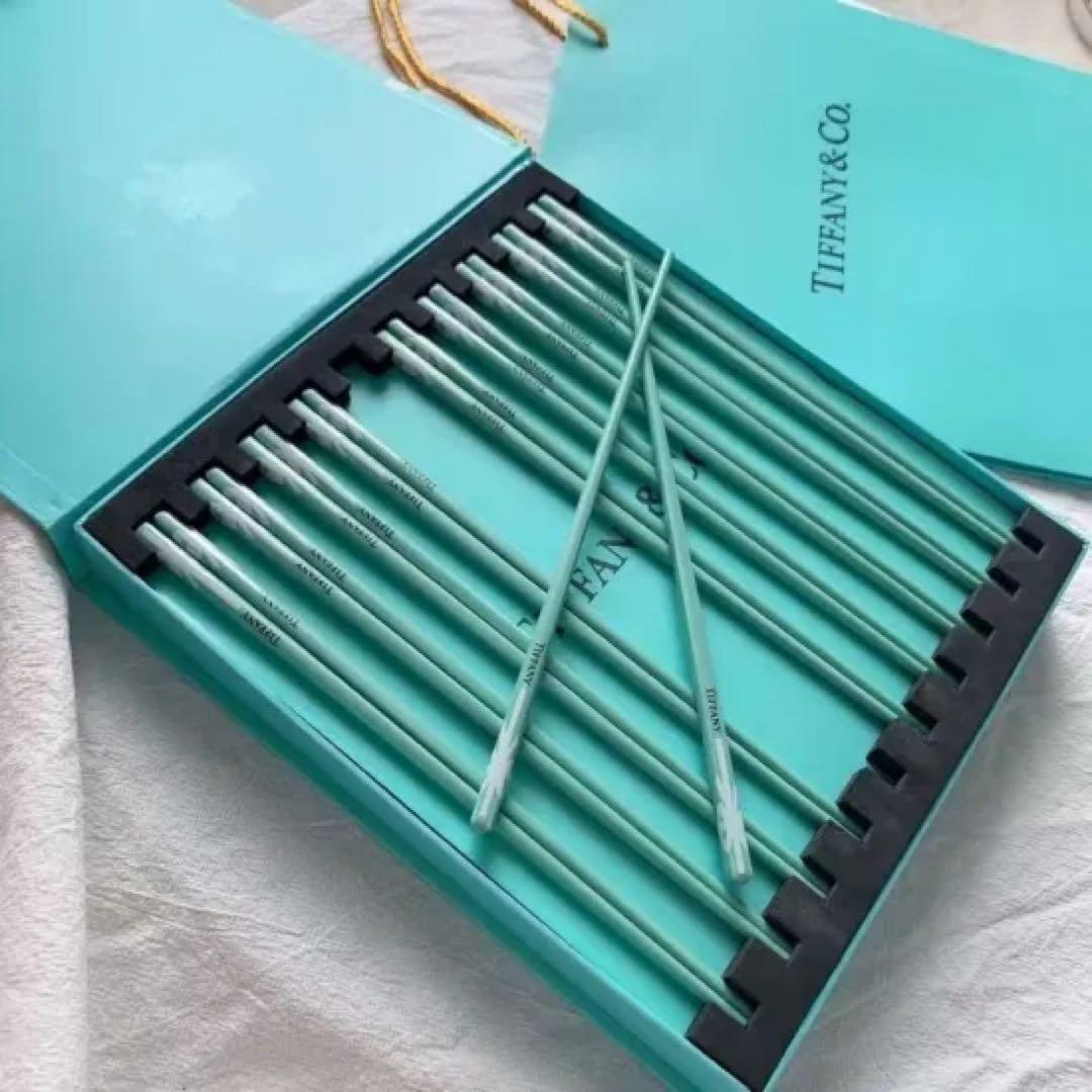 ♡*♡様 【新品・未使用】Tiffany & Co. ロゴ入り箸 10本セット