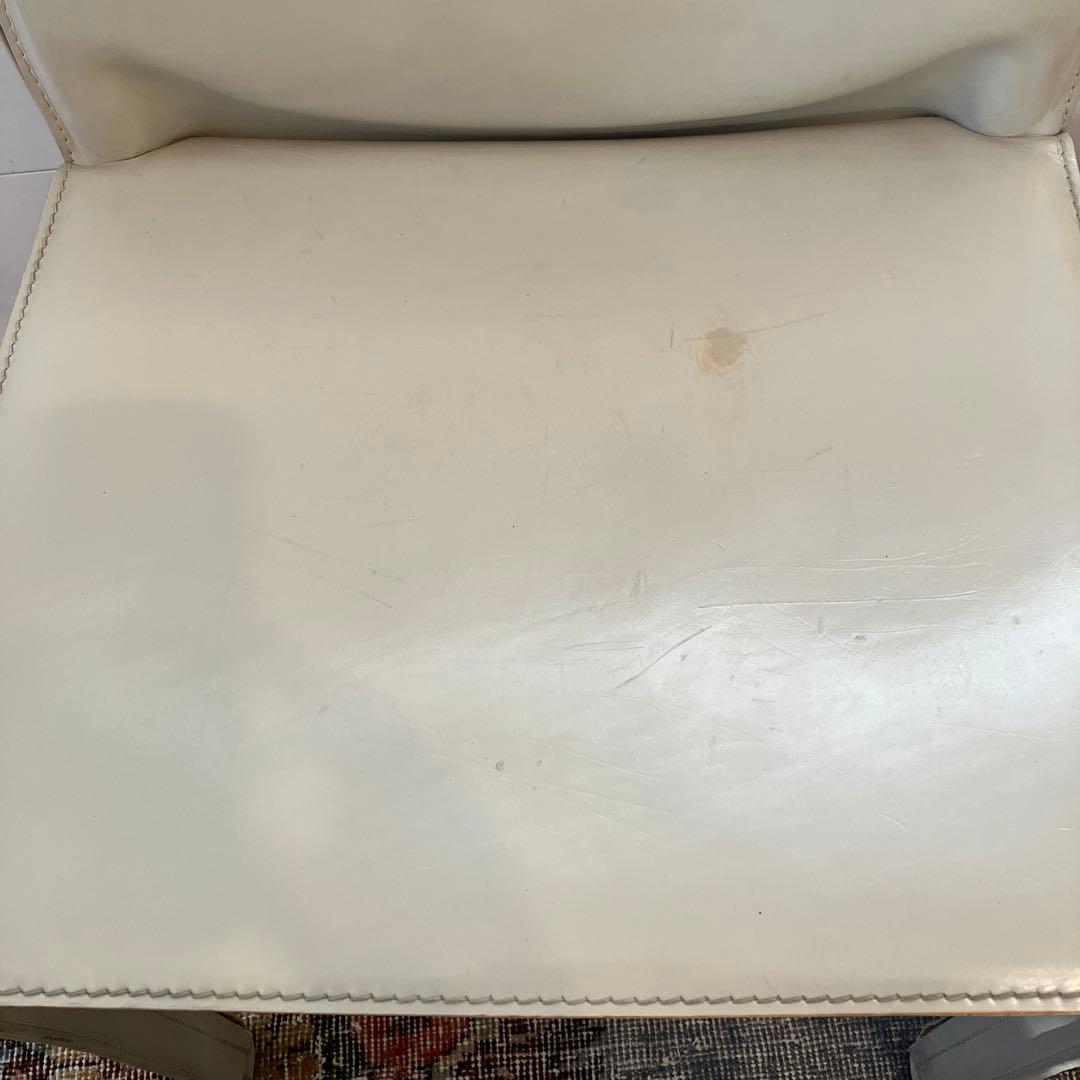 Cassina 412 CAB チェア　ベリーニ　アイボリー/トープ