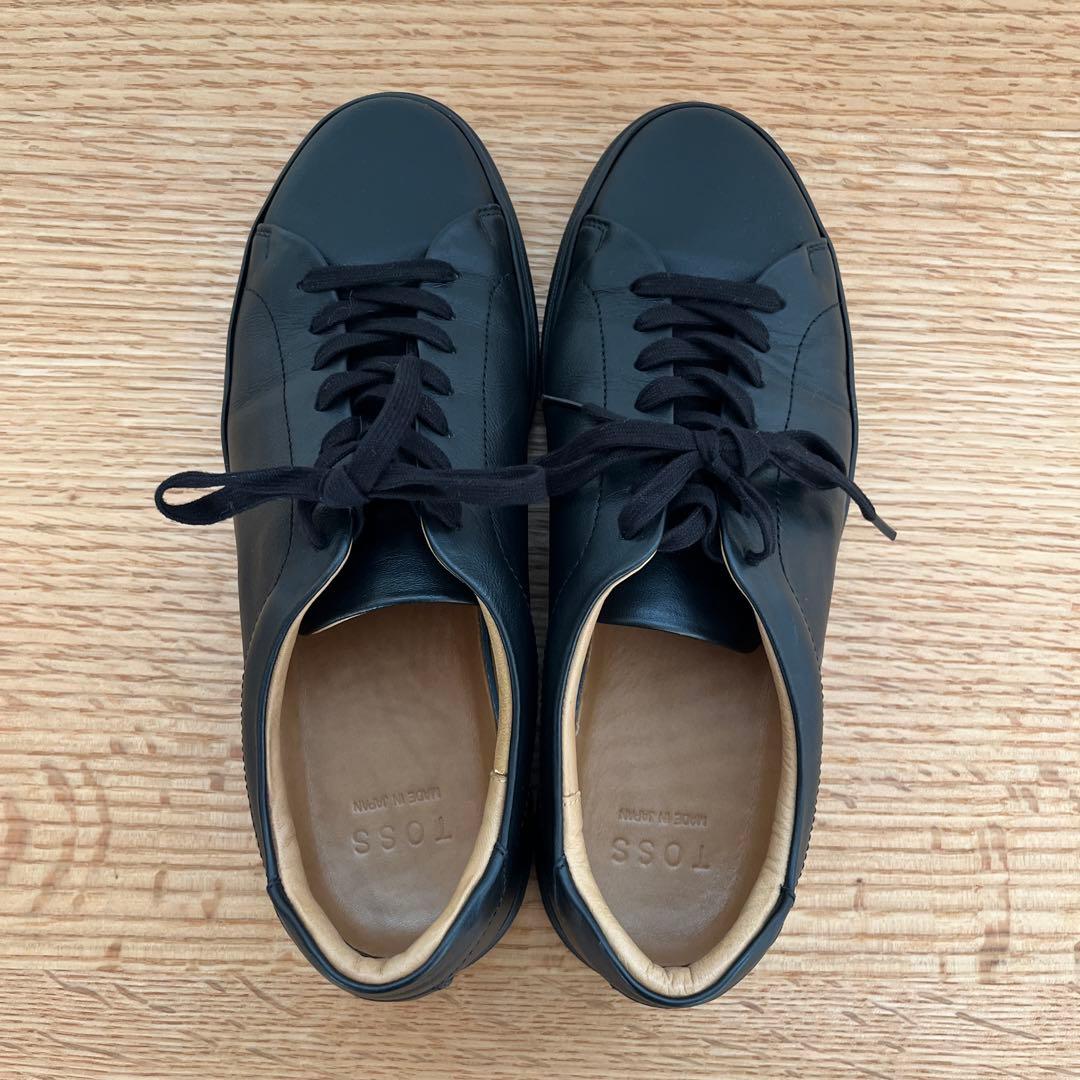 極美品　TOSS トス　チェスター スニーカー　ブラック ビジネス 通勤　通学