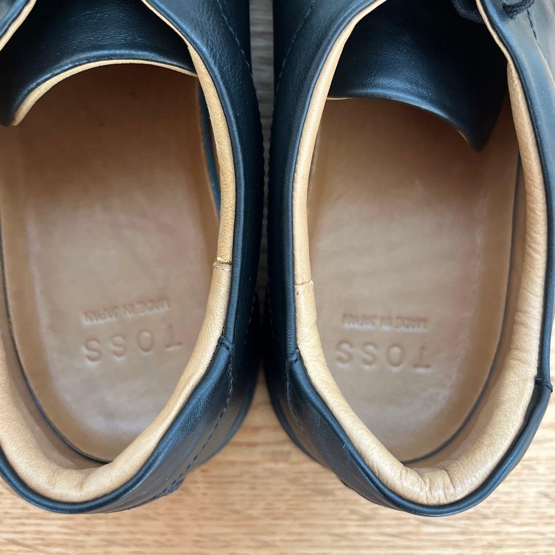 極美品　TOSS トス　チェスター スニーカー　ブラック ビジネス 通勤　通学