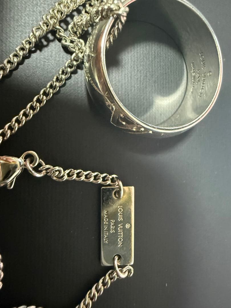 【断捨離】LOUIS VUITTON リングネックレス モノグラム M62485