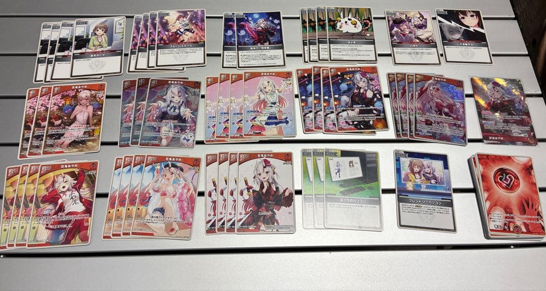 ホロライブTCG ホロカ 百鬼 あやめ デッキ OSR 赤エール 調整パーツ付き