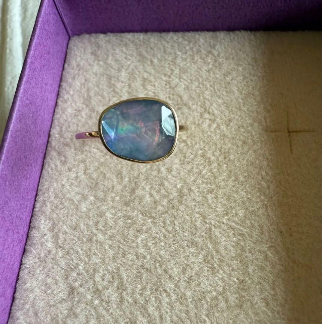 agate アガット　サファイア　トリプレット リング