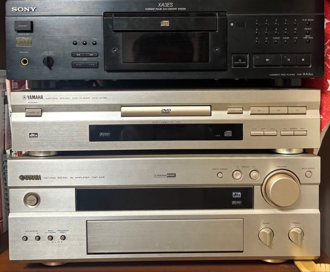 【詳細は説明欄】AVアンプ、DVDプレイヤー、CDプレイヤー