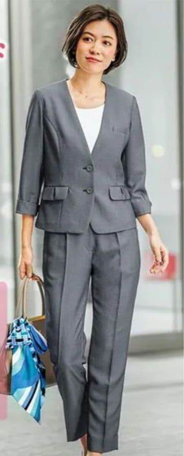 美品　BONOFFICE　セットアップ　17　パンツスーツ　ボンマックス