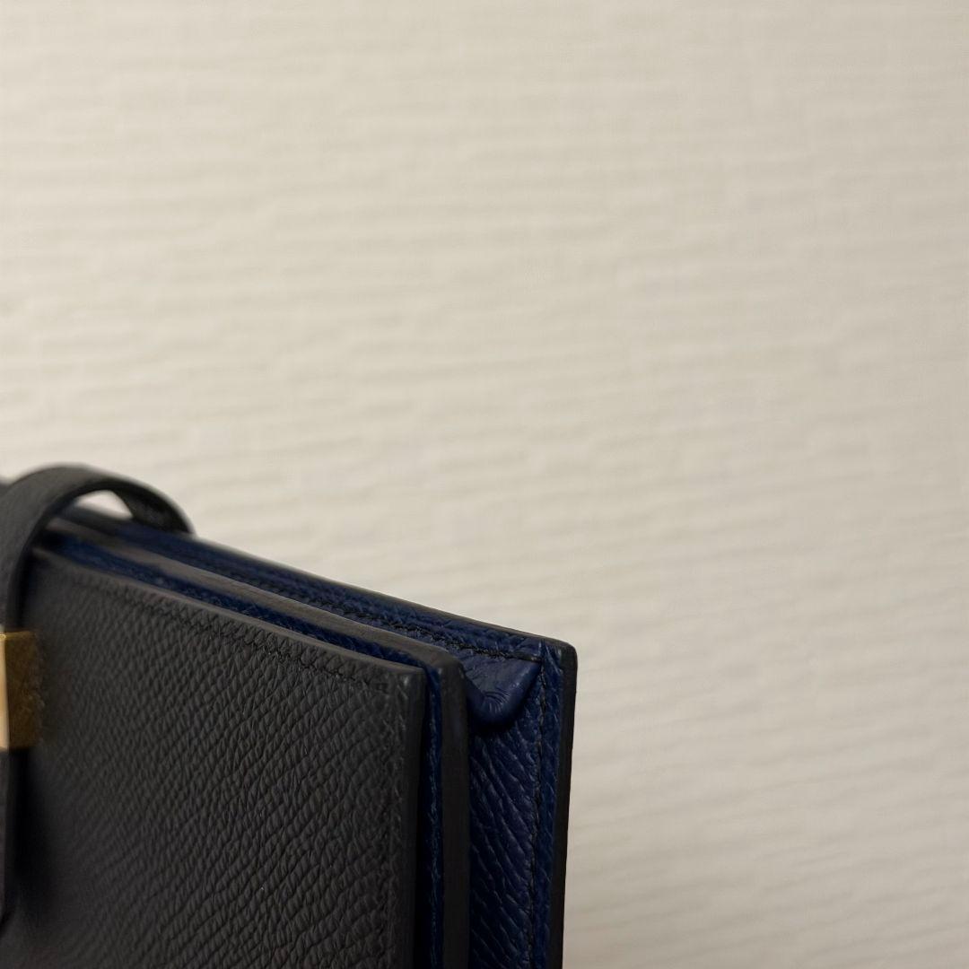 新品 エルメス 刻印W べアンスフレ Hロゴ ロングウォレット 長財布