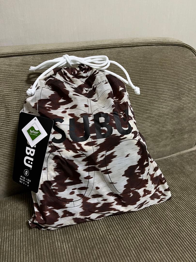 新品未使用　SUBU カウブラウン スリッパ 22〜23.5cm