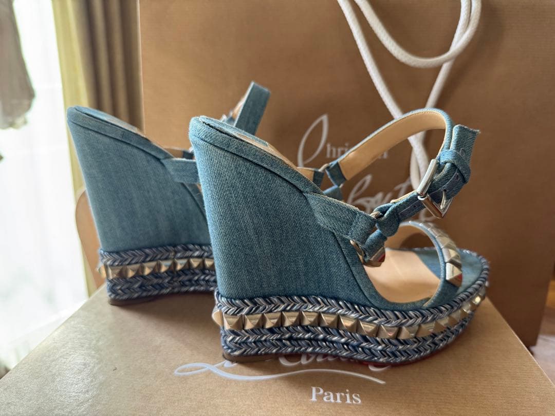 Christian Louboutin デニム サンダル