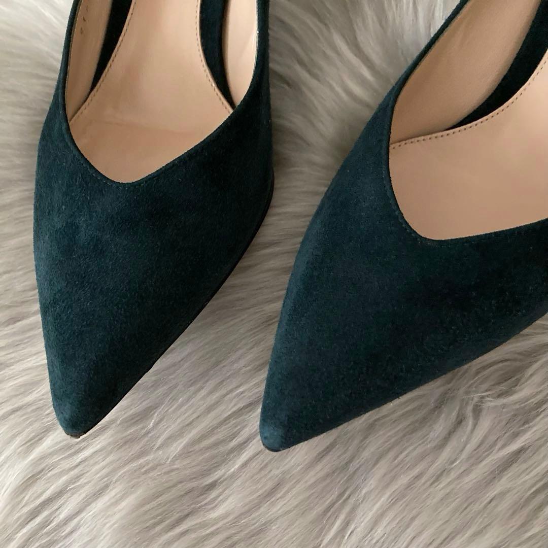 ジャンヴィトロッシ＊9万＊上質スウェード ポインテッドトゥパンプス＊36