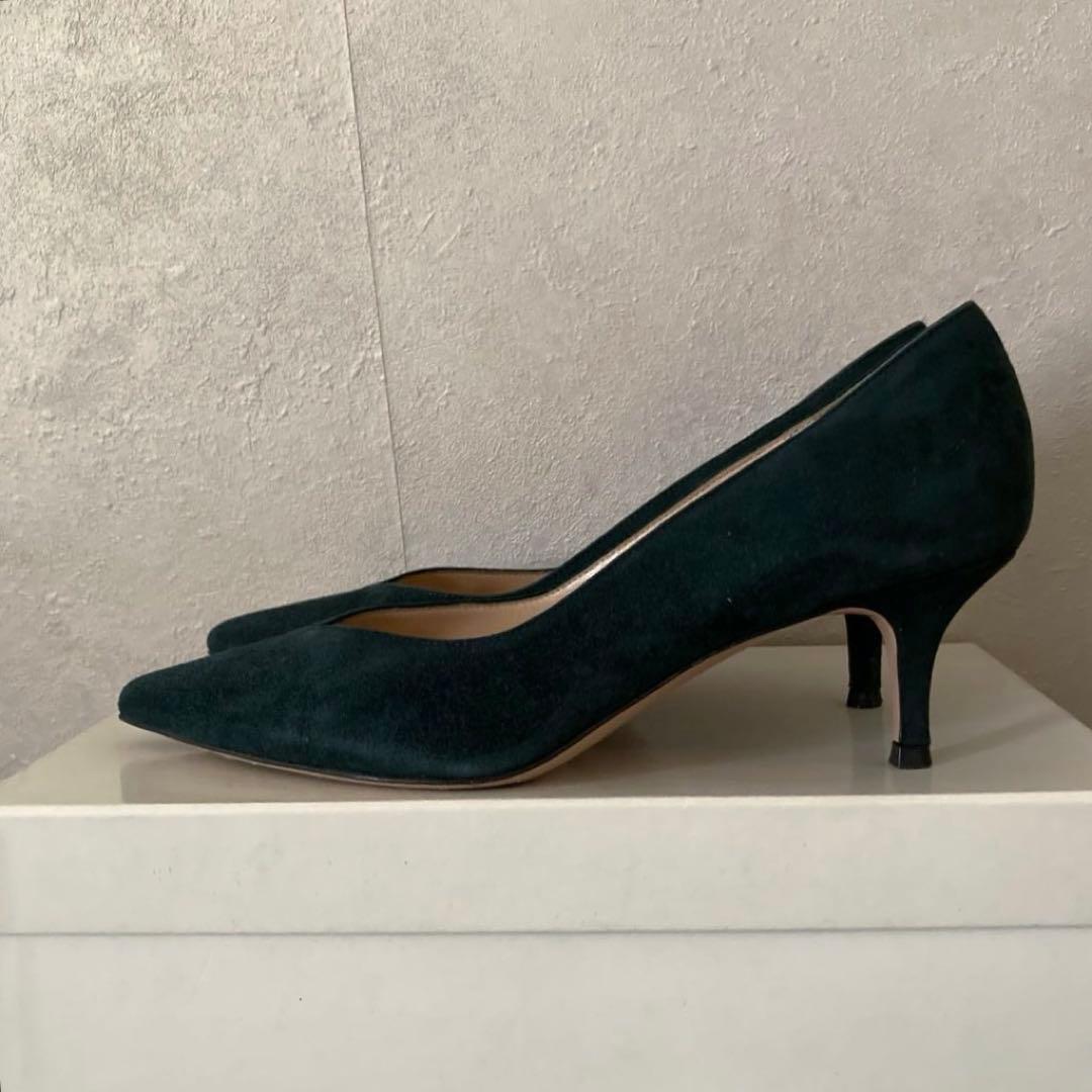 ジャンヴィトロッシ＊9万＊上質スウェード ポインテッドトゥパンプス＊36