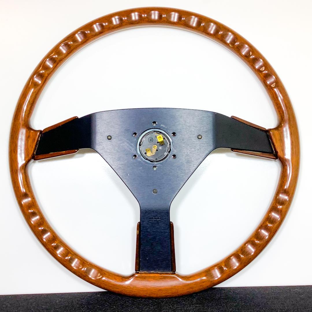 超希少 モモ ウッドステアリング 48Φ 大径 当時物 93年製 良品 デコトラ