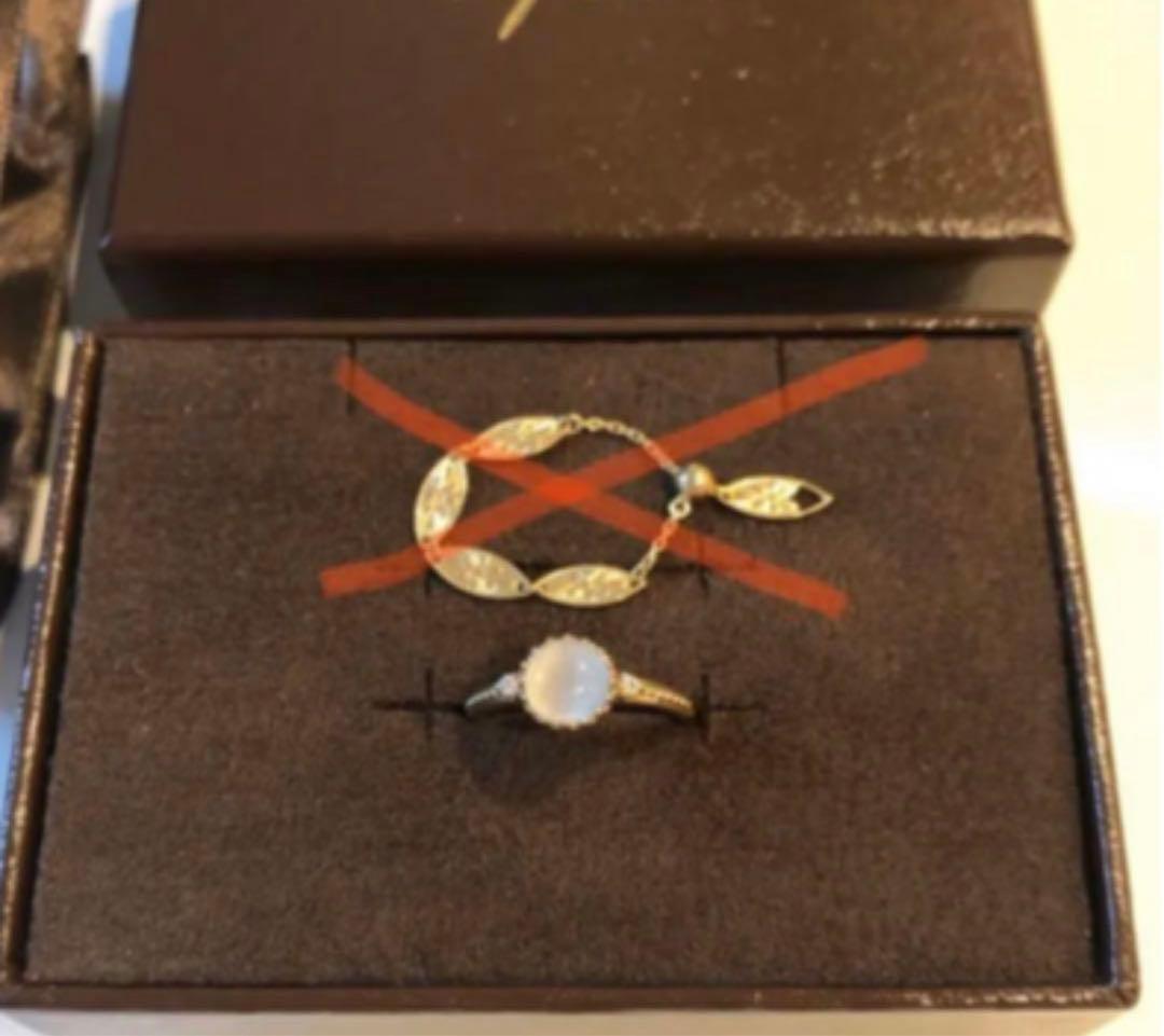 JEWELRY TSUTSUMI 10K ムーンストーンリング　指輪　ツツミ