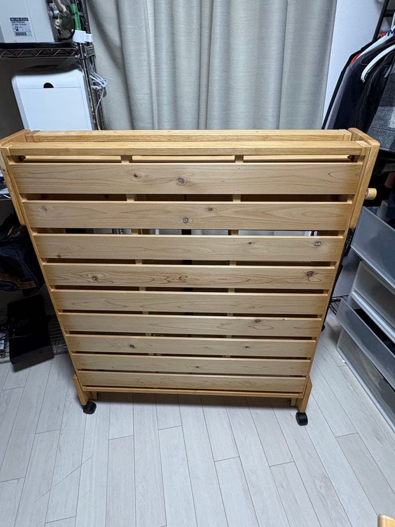 パウ②中居木工　スノコベッド　折りたたみベッド