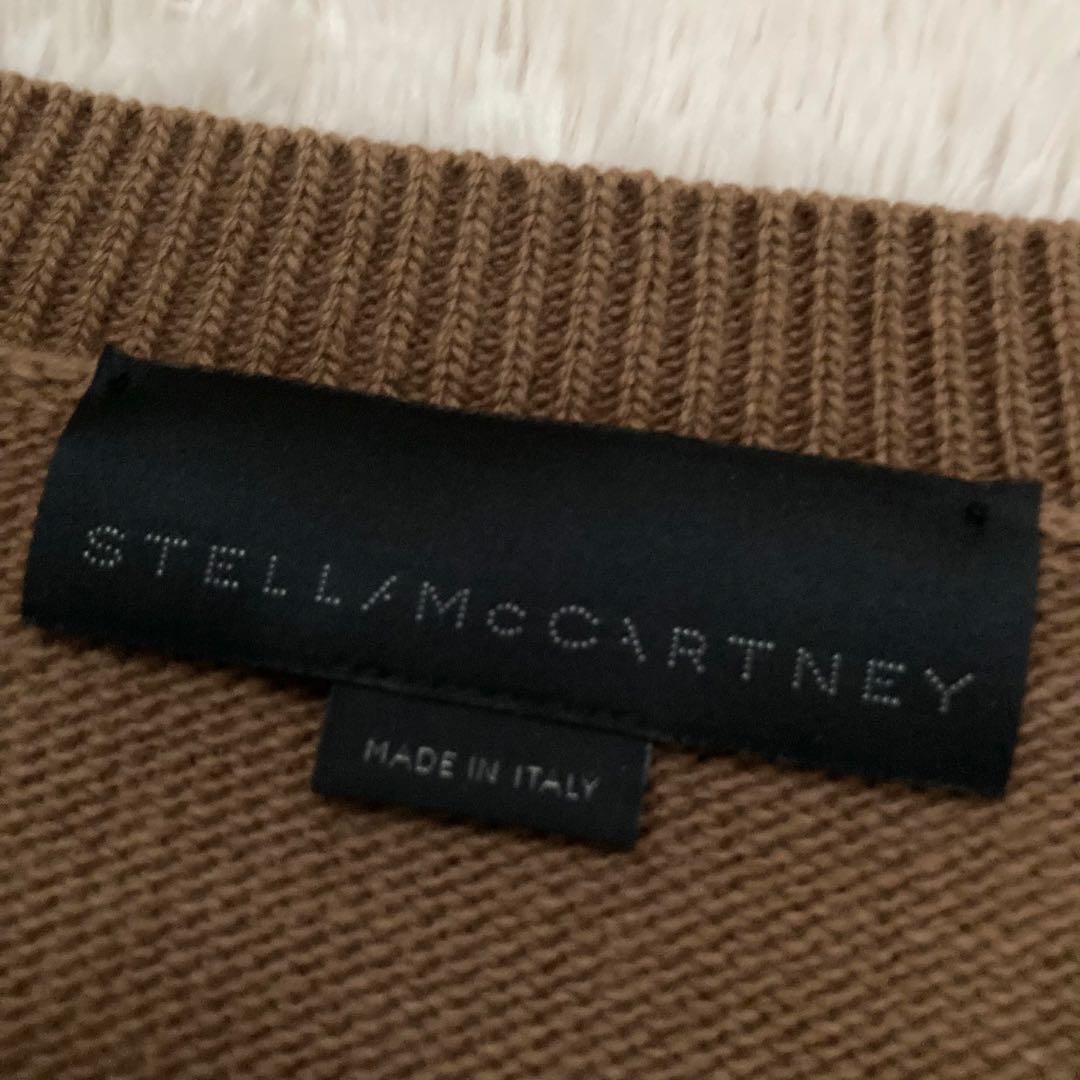 ✨美品✨ステラマッカートニー 切替 ニット ウール イタリア製 ブラウン 茶 Ｍ