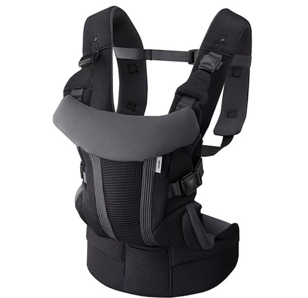 アップリカ　ラクリス 抱っこ紐 メッシュ　ダークグレー