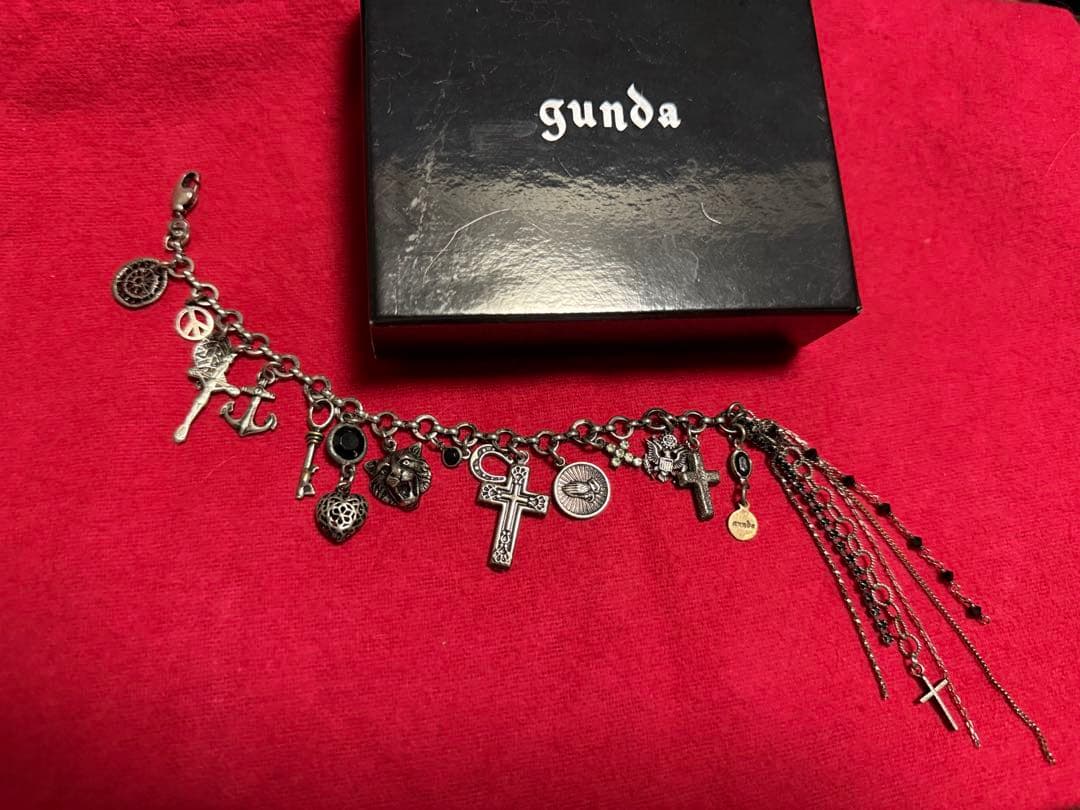 希少！hyde着gunda タロットブレスレット　クロス　シルバー