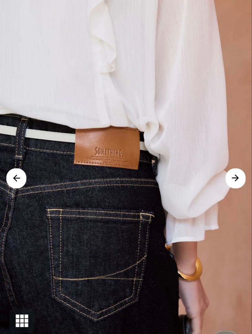 cohina 【SOMETHINGコラボ】ベイカーストレートデニム