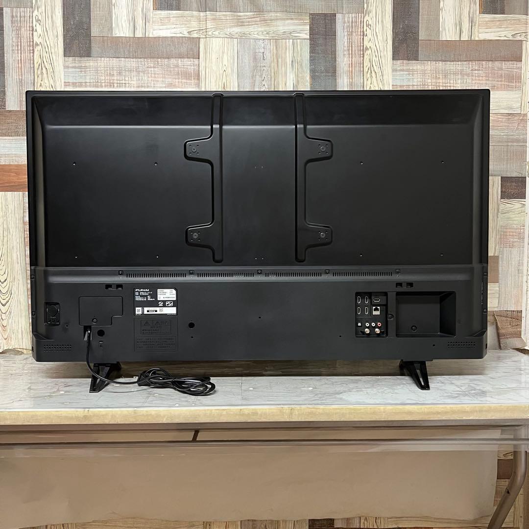 全国送料込❣️フナイ 50型 4K液晶テレビ 外付けHDD裏番組録画対応