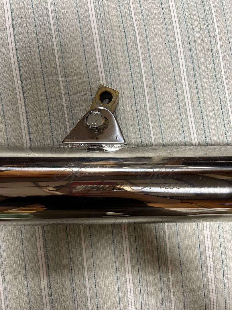 ブラウンストライプシート 取り付け金具付き