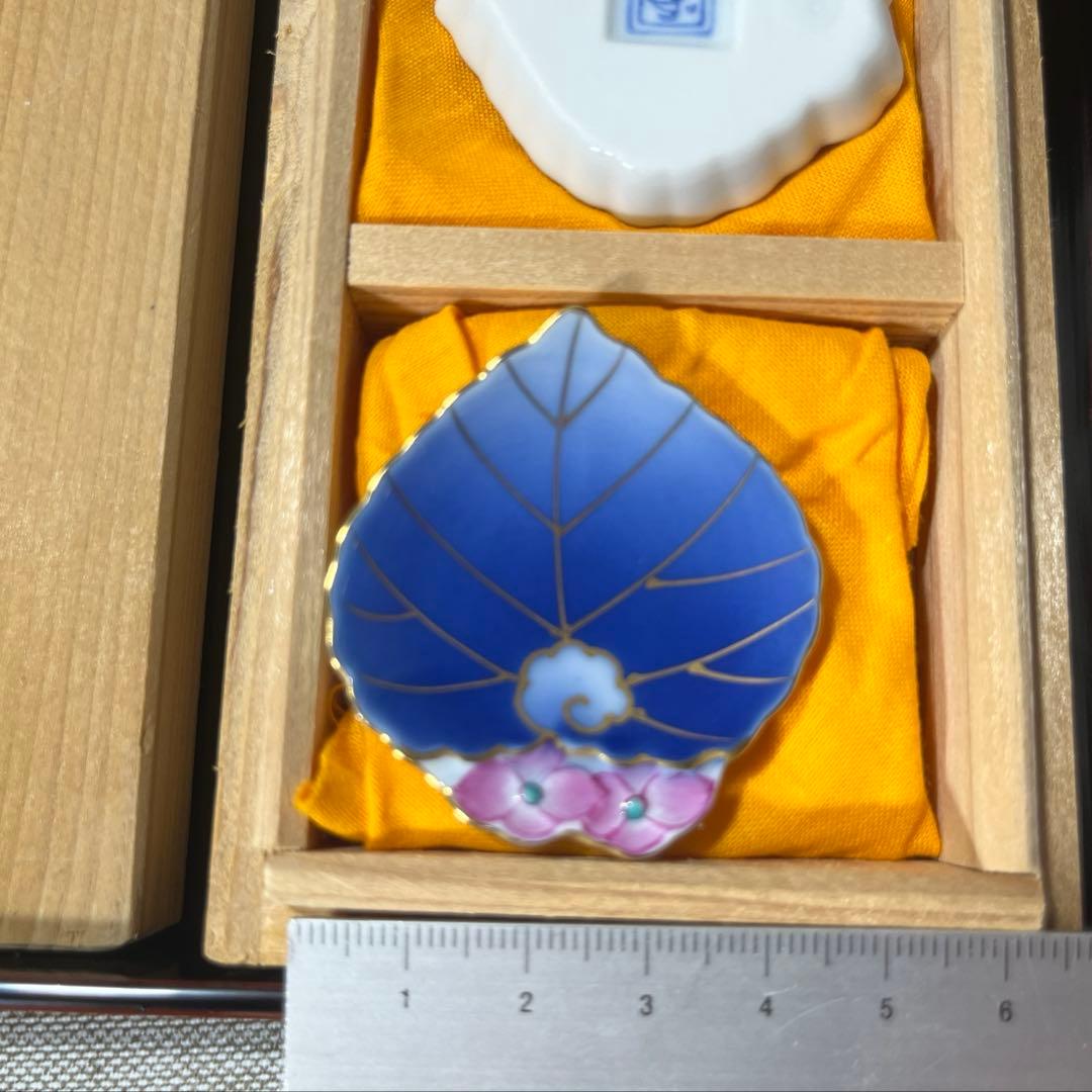 香蘭社　愁海棠　磁藝工房　磁芸工房　箸置き　5点