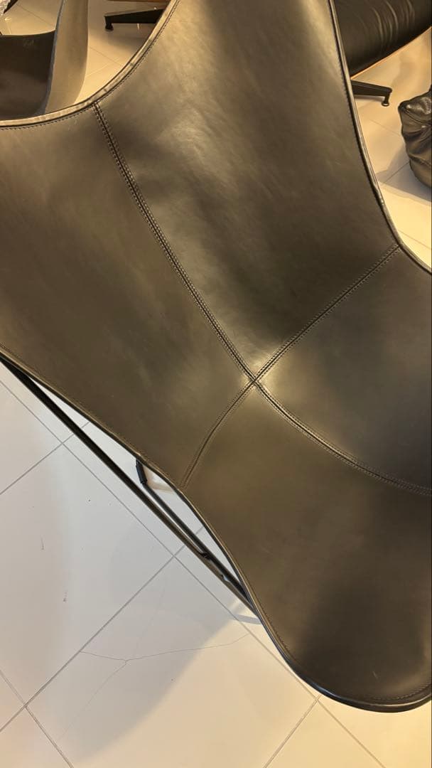 bkf バタフライチェア 黒 レザー