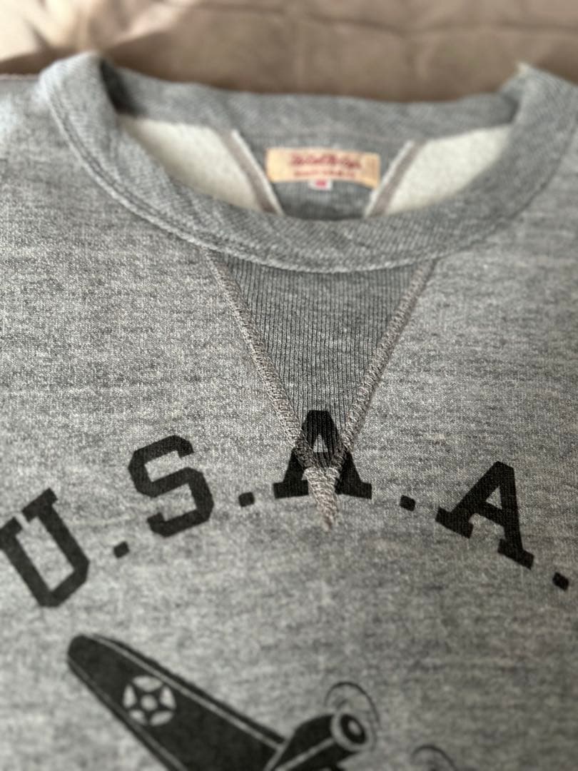 K*N様 未使用　リアルマッコイズ　染み込みプリント　スウェット　両V