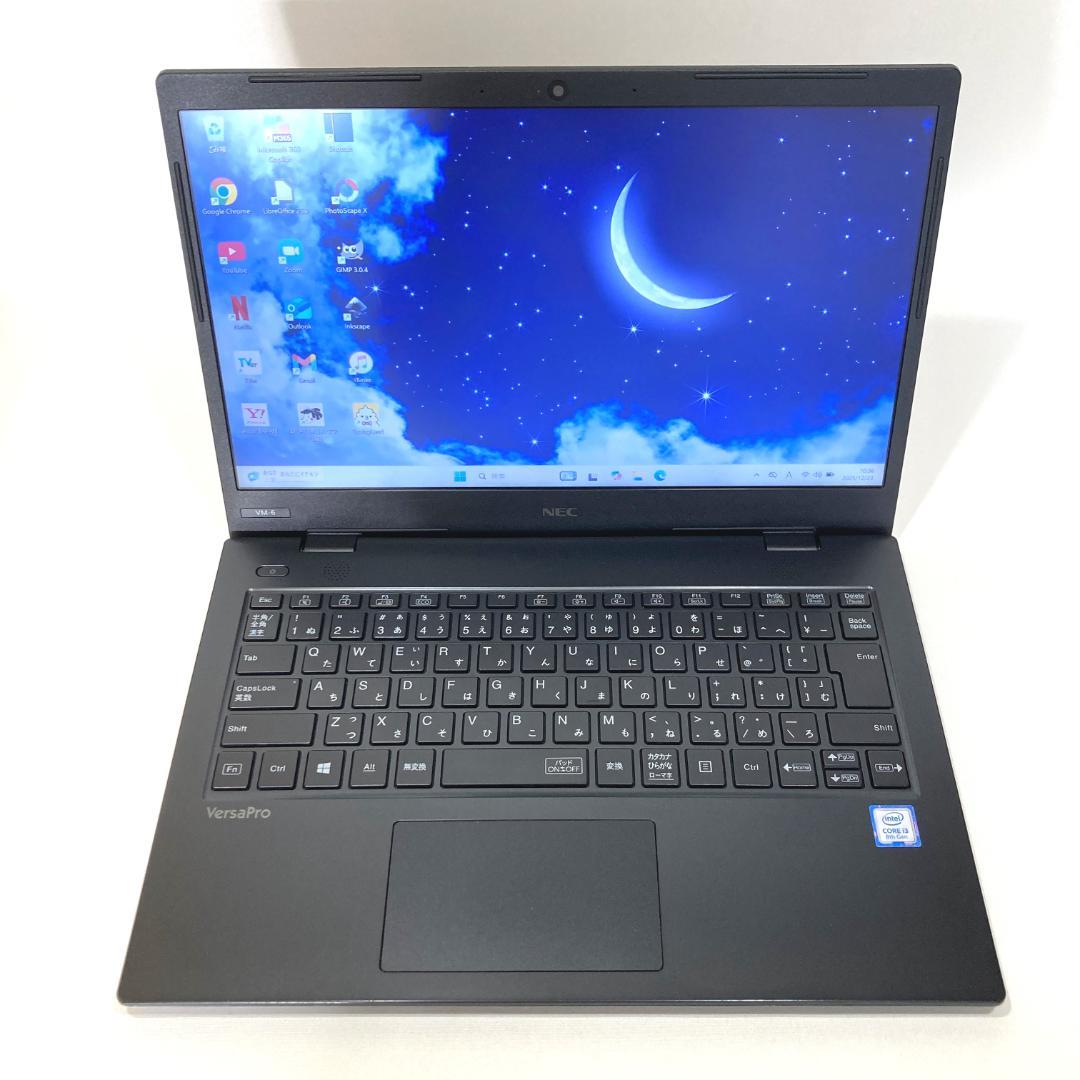 初心者✨スリム・カメラ付き・大容量✨黒✨すぐ使えるノートパソコン◇T432-2