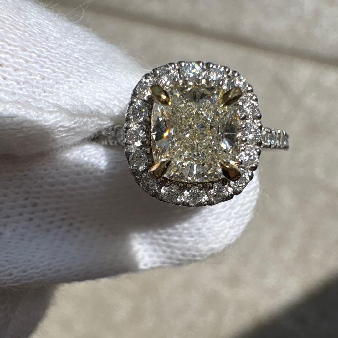 最終お値下げ⭐︎1ct up⭐︎天然ダイヤリング Pt900 k18