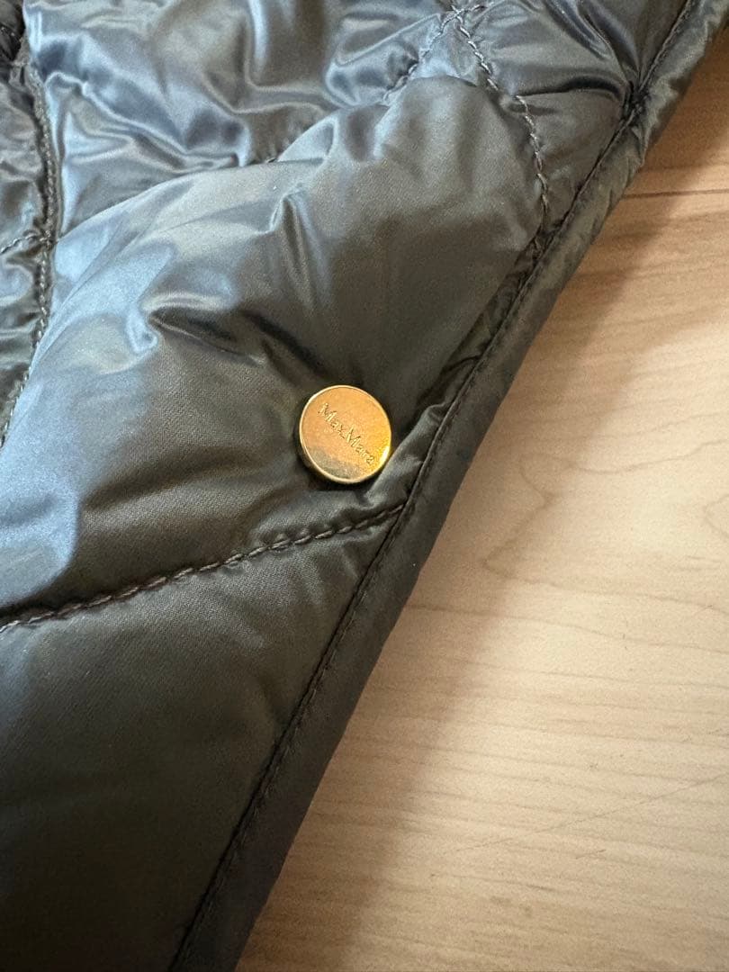 新品★MAXMARA The Cube TREMANS ダウンケープ S カーキ