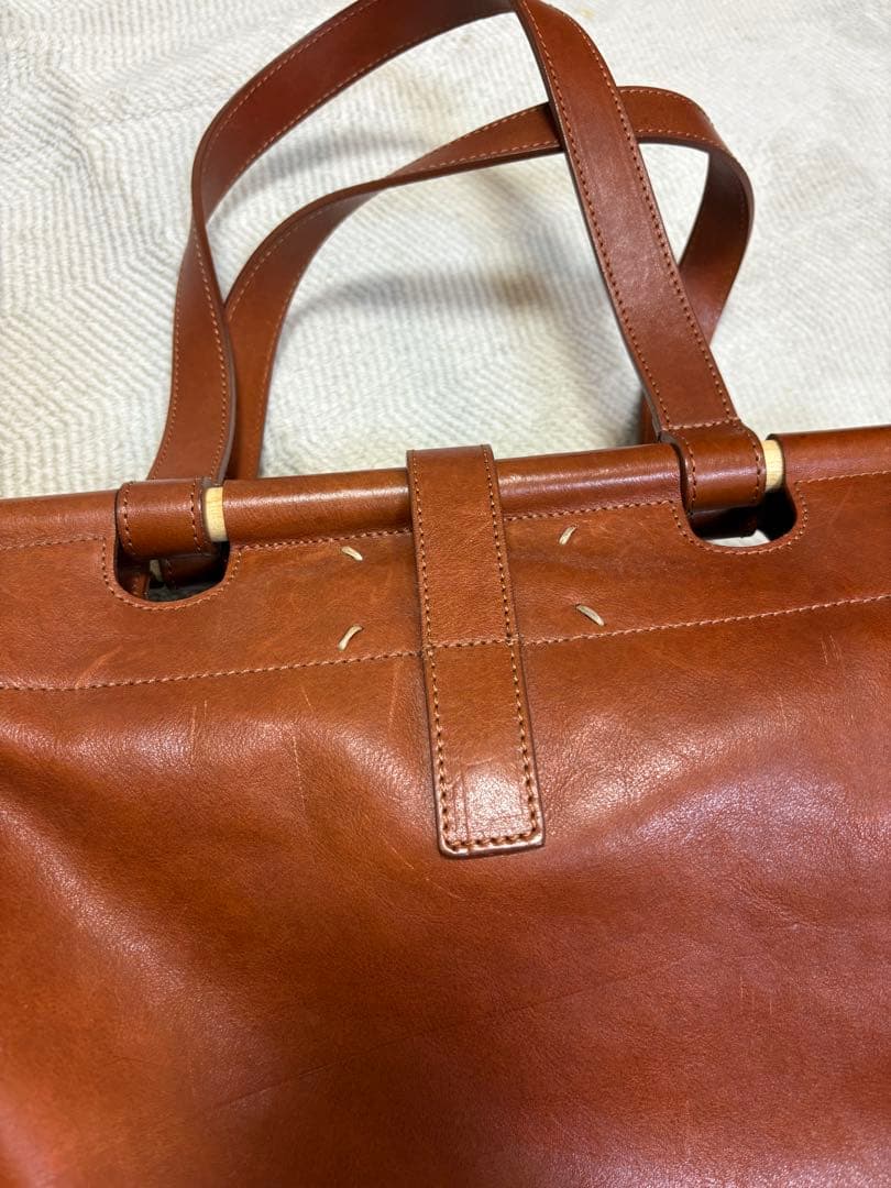 l*i様 マルジェラ。１１番レザー バッグ茶色