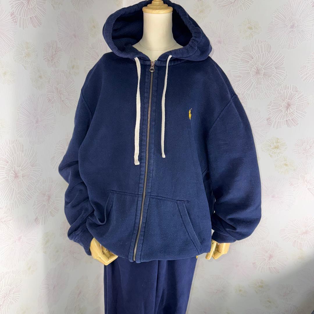 POLO Ralph Lauren ネイビーフルジップパーカーセットアップ634