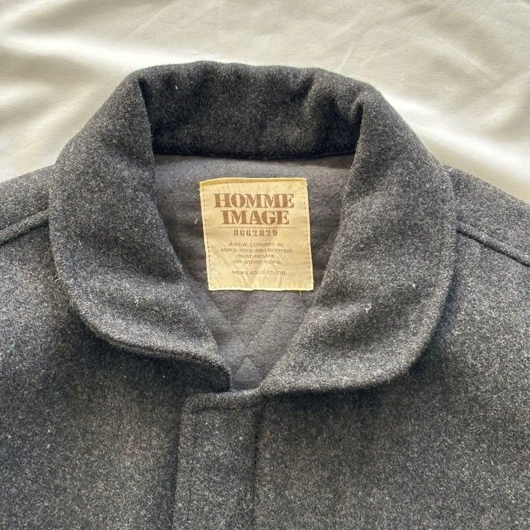 90's vintage ウールブルゾン グレー 短丈 アメカジ カジュアル