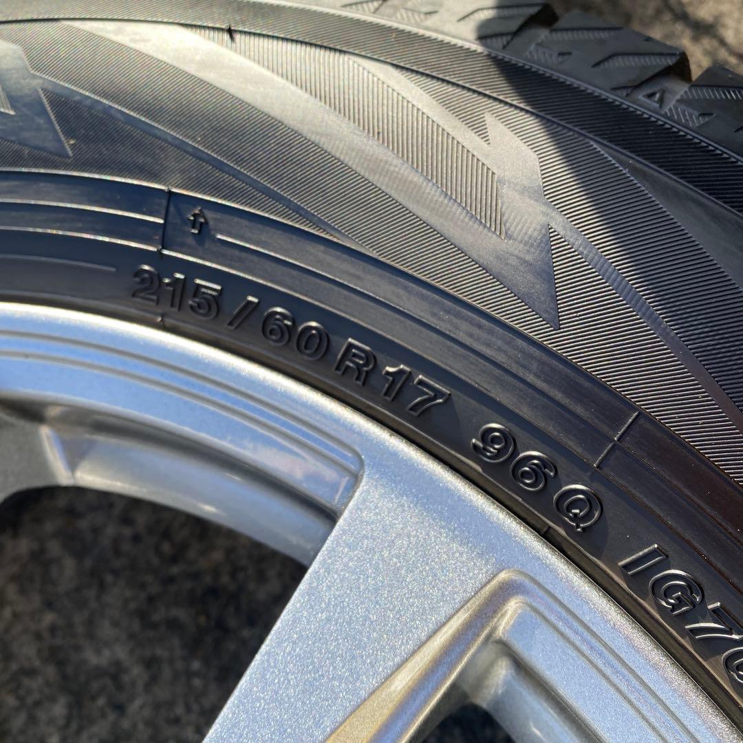 ◇中古溝有りヨコハマ215/60R17+トヨタ平座用ホイールスタッドレスセット