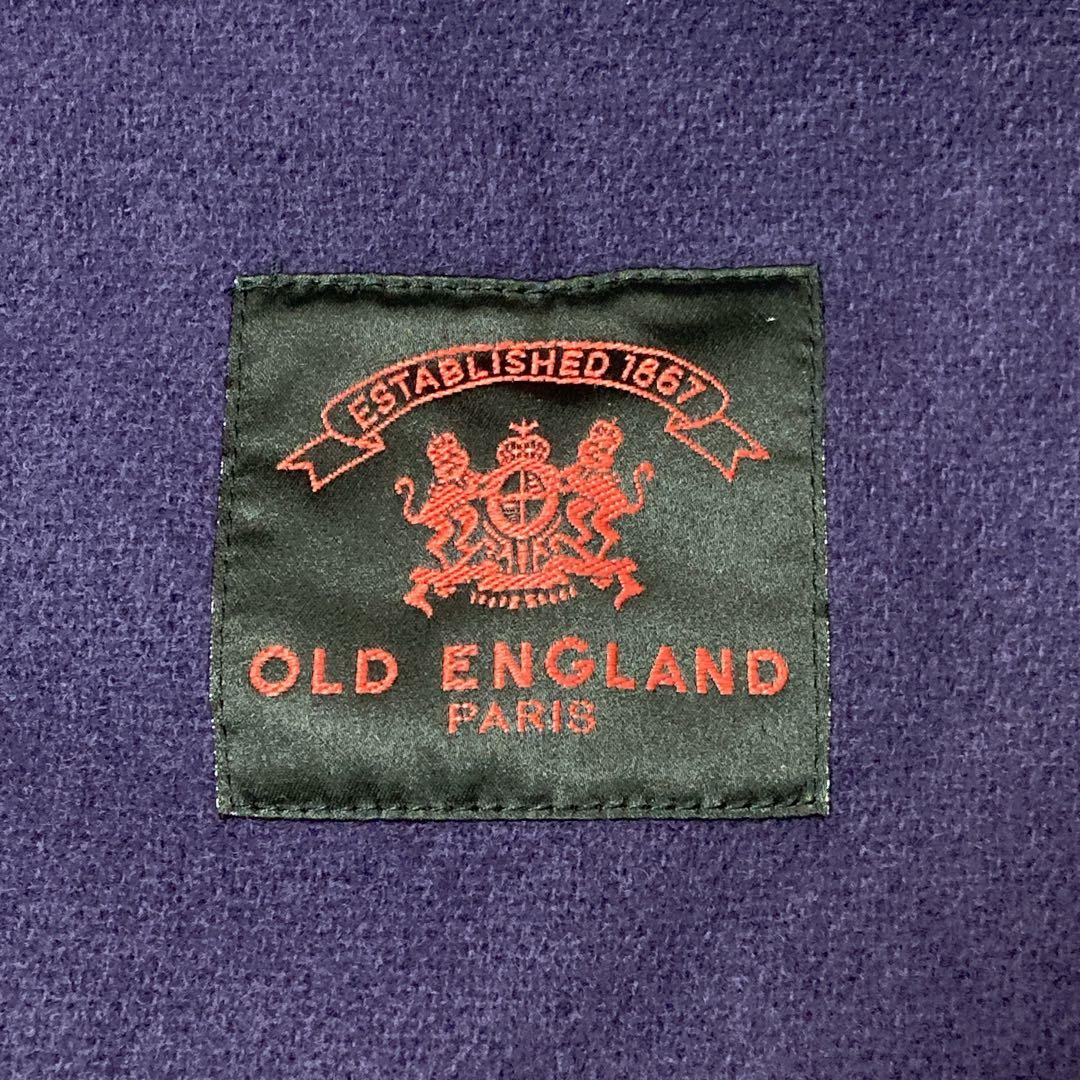 【新品】タグ付き OLD ENGLAND ダッフルコート ヘリンボーン 36 紫