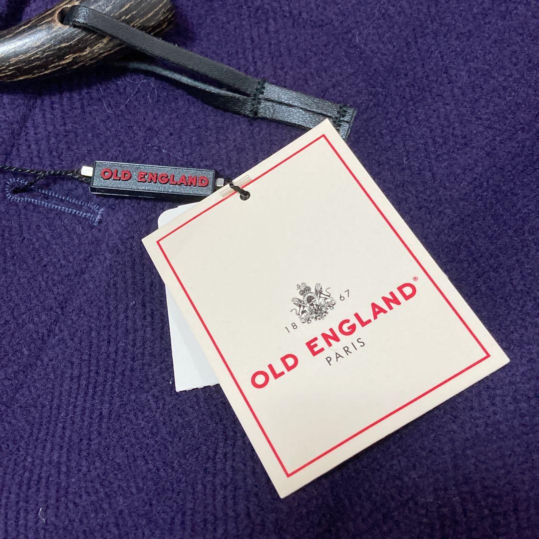 【新品】タグ付き OLD ENGLAND ダッフルコート ヘリンボーン 36 紫