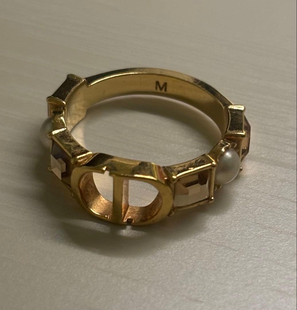 Dior ディオール PETIT CD リング パール クリスタル