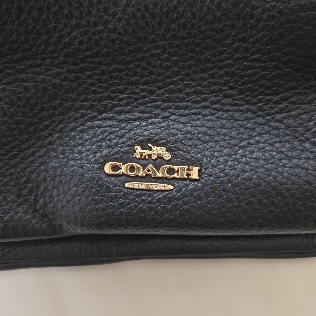 値下げ！COACH ブラックレザー リュック