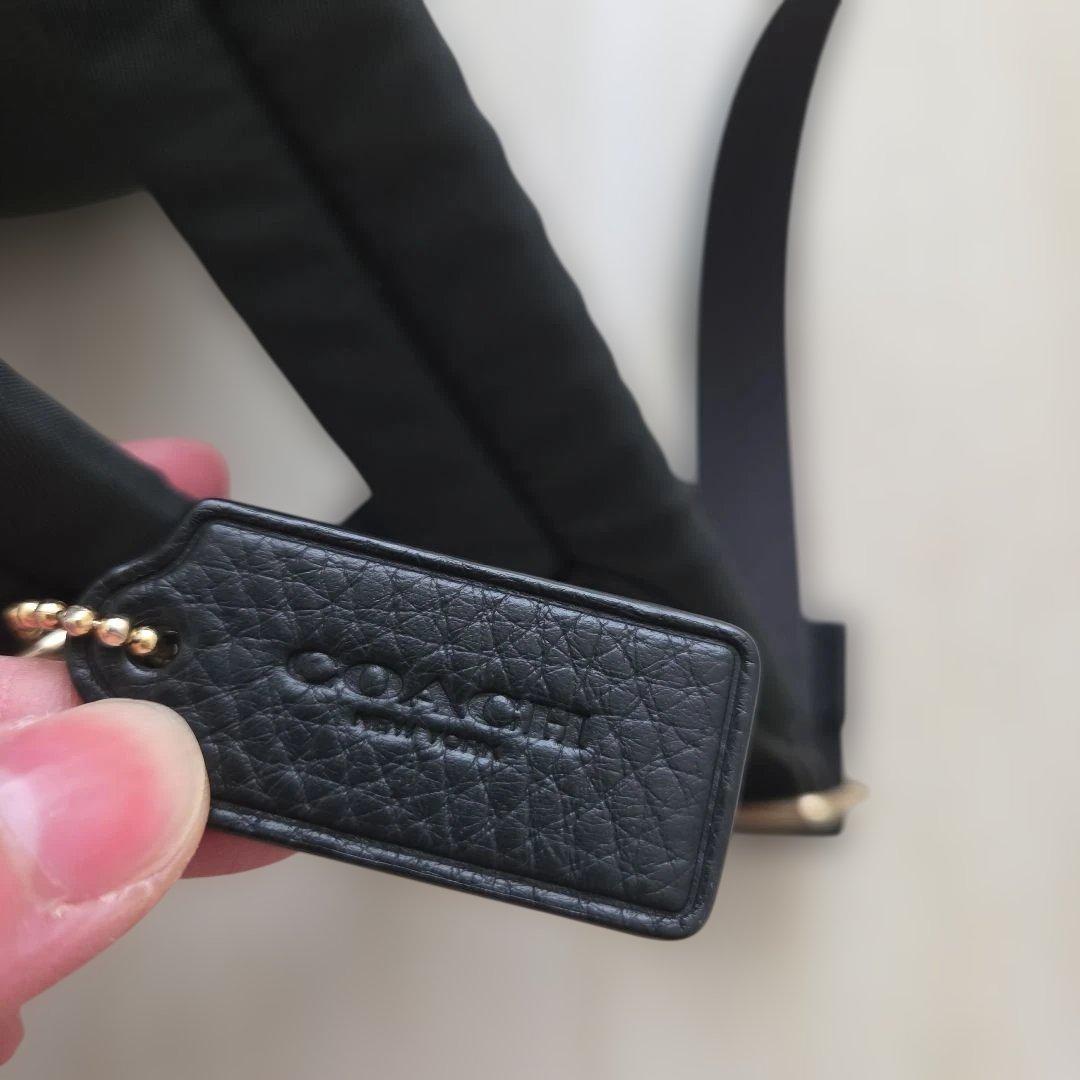 値下げ！COACH ブラックレザー リュック